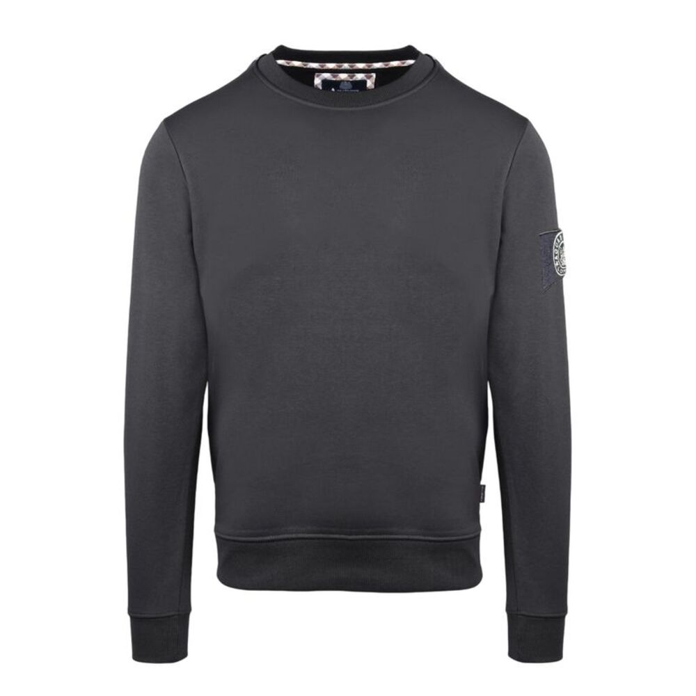 Aquascutum Mens Patch Sweatshirt / Antracite